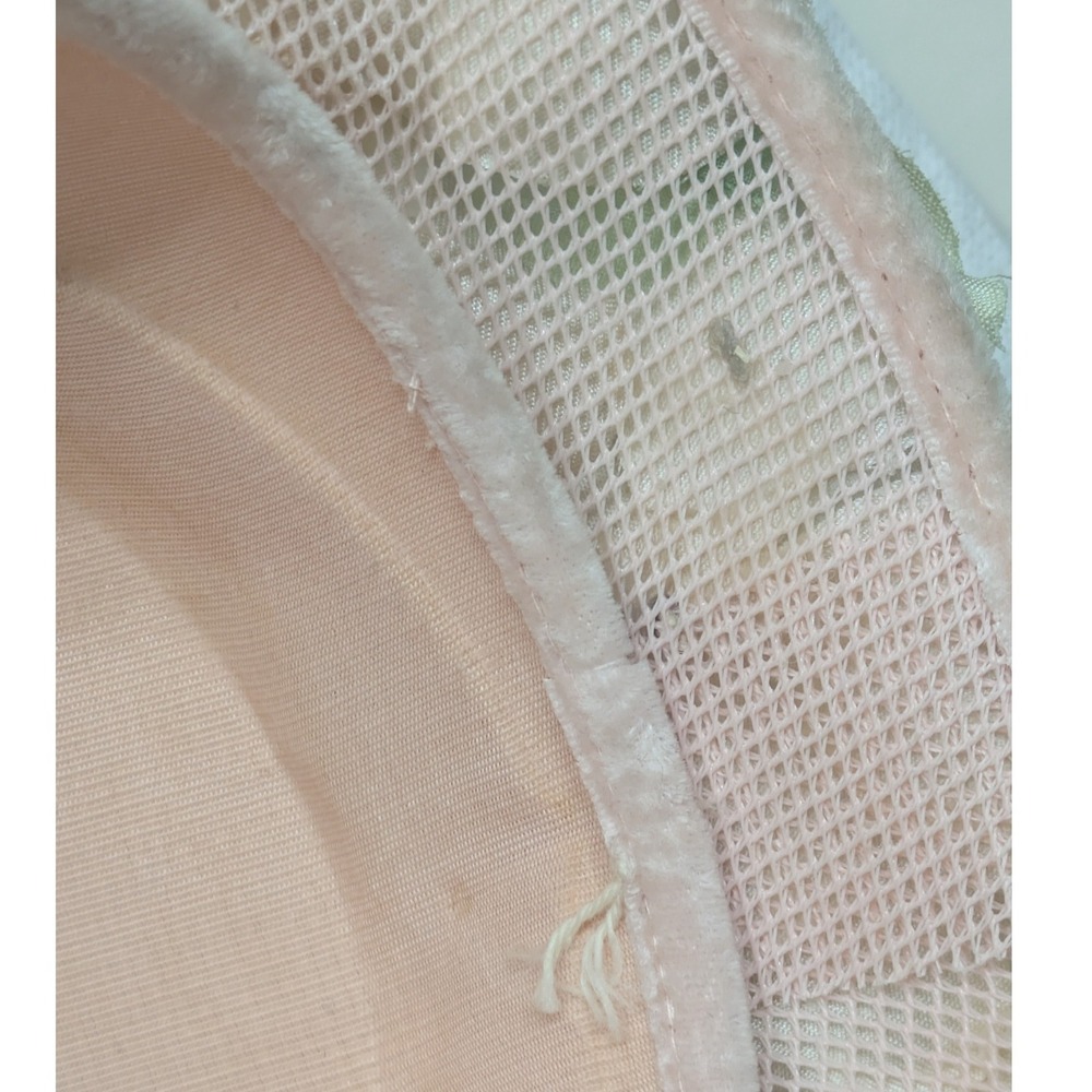 Vintage 1950s Floral Blossom Pillbox Hat – Pastel Pink & Mint Silk Petals – - Picture 5 of 11